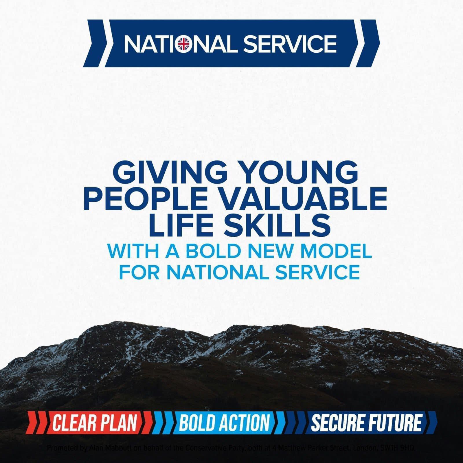 Graphic on National Service