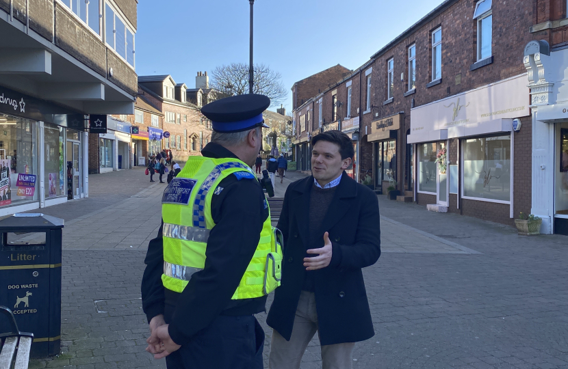 Paul with a PCSO in Marple