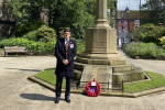 Paul at Hazel Grove War Memorial