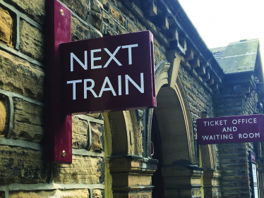 Train Station Sign